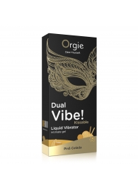 Съедобный гель Dual Vibe Pina Colada с эффектом вибрации и вкусом коктейля пина колада - 15 мл. - ORGIE - купить с доставкой в Реутове
