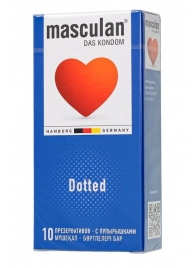 Презервативы с пупырышками Masculan Dotted - 10 шт. - Masculan - купить с доставкой в Реутове