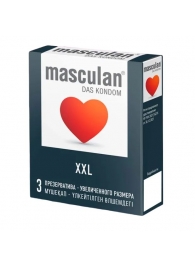 Презервативы увеличенного размера Masculan XXL - 3 шт. - Masculan - купить с доставкой в Реутове