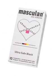 Ультрапрочные презервативы Masculan Ultra Safe Black - 10 шт. - Masculan - купить с доставкой в Реутове