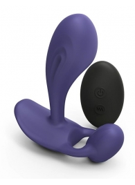 Темно-синий вибромассажер Witty P G Vibrator with Remote Control - Love to Love - в Реутове купить с доставкой