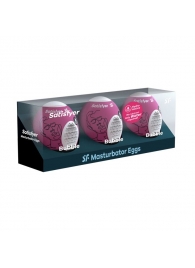 Набор из 3 мастурбаторов-яиц Satisfyer Bubble - Satisfyer - в Реутове купить с доставкой