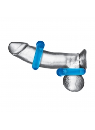 Комплект из двух колец для пениса 2-Pack Ultra-Stretch Stamina Endurance Ring - BlueLine - в Реутове купить с доставкой