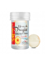 Интимный гель Esferas do Dragao Hot Ball с охлаждающе-разогревающим эффектом (2 шарика по 3 гр.) - HotFlowers - купить с доставкой в Реутове
