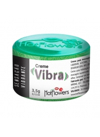 Возбуждающий крем Vibra с эффектом вибрации - 3,5 гр. - HotFlowers - купить с доставкой в Реутове