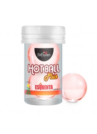 Лубрикант на масляной основе Hot Ball Plus с разогревающим эффектом (2 шарика по 3 гр.) - HotFlowers - купить с доставкой в Реутове