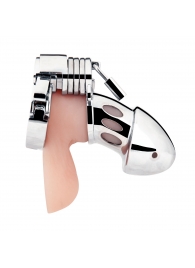 Клетка на пенис из металла Obedience Cock Cage - BlueLine - купить с доставкой в Реутове