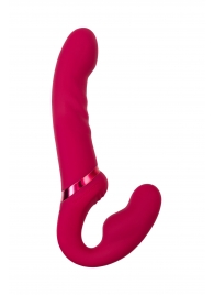 Малиновый безремневой страпон Lapis - 23 см. - Lovense - купить с доставкой в Реутове