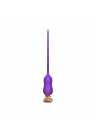 Фиолетовый тонкий стимулятор Nipple Vibrator - 23 см. - I-MOON - купить с доставкой в Реутове