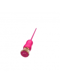 Розовый тонкий стимулятор Nipple Vibrator - 23 см. - I-MOON - купить с доставкой в Реутове