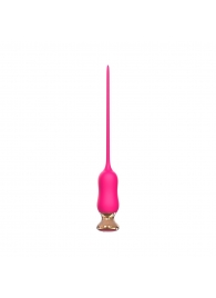 Розовый тонкий стимулятор Nipple Vibrator - 23 см. - I-MOON - купить с доставкой в Реутове