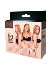Набор из 3 мастурбаторов The Girl Next Door Tina - Dream Toys - в Реутове купить с доставкой