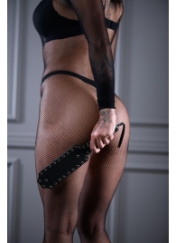 Кожаная шлепалка Sex Game с заклепками - 33 см. - БДСМ Арсенал - купить с доставкой в Реутове