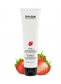 Лубрикант на водной основе Nuei Inlube с алоэ вера и ароматом клубники - 100 мл. - Nuei cosmetics - купить с доставкой в Реутове