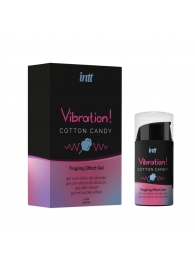 Жидкий вибратор Vibration Cotton Candy с ароматом сахарной ваты - 15 мл. - INTT - купить с доставкой в Реутове