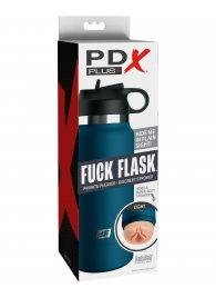 Мастурбатор-вагина в синей колбе F*ck Flask - Pipedream - в Реутове купить с доставкой