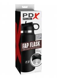 Черный мастурбатор в виде бутылки Fap Flask - Pipedream - в Реутове купить с доставкой