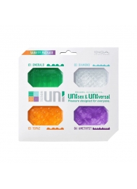 Набор из 4 мастурбаторов-стимуляторов Tenga Uni Variety Pack - Tenga - в Реутове купить с доставкой