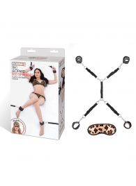 Леопардовая фиксация на матрас для рук и ног Classic Bedspreader - Lux Fetish - купить с доставкой в Реутове