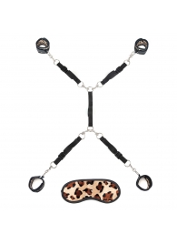 Леопардовая фиксация на матрас для рук и ног Classic Bedspreader - Lux Fetish - купить с доставкой в Реутове