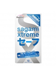Презервативы Sagami Xtreme Ultrasafe с двойным количеством смазки - 10 шт. - Sagami - купить с доставкой в Реутове