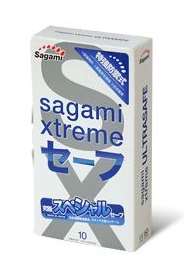 Презервативы Sagami Xtreme Ultrasafe с двойным количеством смазки - 10 шт. - Sagami - купить с доставкой в Реутове