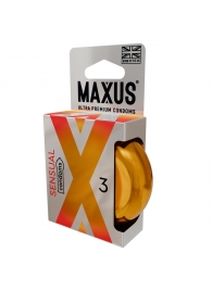 Презервативы анатомической формы Maxus Sensual - 3 шт. - Maxus - купить с доставкой в Реутове