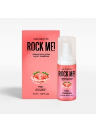 Жидкий вибратор Nuei Rock Me! с ароматом клубники - 20 мл. - Nuei cosmetics - купить с доставкой в Реутове