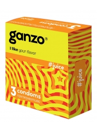 Ароматизированные презервативы Ganzo Juice - 3 шт. - Ganzo - купить с доставкой в Реутове