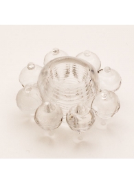 Прозрачное гелевое эрекционное кольцо-цветок - Toyfa Basic - в Реутове купить с доставкой