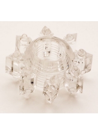 Прозрачное гелевое эрекционное кольцо-звезда - Toyfa Basic - в Реутове купить с доставкой