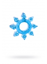 Голубая гелевая насадка-звезда - Toyfa Basic - в Реутове купить с доставкой