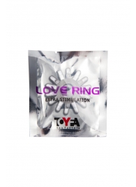 Прозрачное гелевое эрекционное кольцо с шипиками - Toyfa Basic - в Реутове купить с доставкой