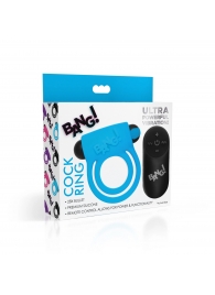 Голубое эрекционное виброкольцо 28X Remote Control Vibrating Cock Ring   Bullet - XR Brands - в Реутове купить с доставкой
