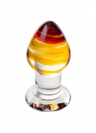 Стеклянная анальная пробка-стимулятор - 8,5 см. - Sexus