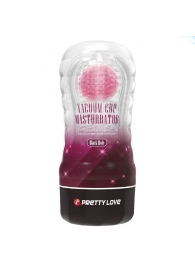 Прозрачный текстурированный мастурбатор Vacuum Cup Masturbator Black Hole - Baile - в Реутове купить с доставкой