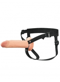 Полый страпон на ремнях 8’’ Hollow Silicone Strap-on - Pipedream - купить с доставкой в Реутове