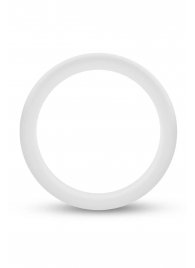 Белое люминесцентное эрекционное кольцо Silicone Glo Cock Ring - Blush Novelties - в Реутове купить с доставкой