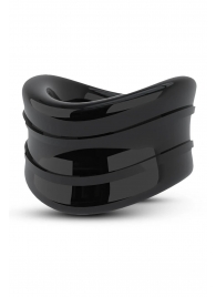 Черное эрекционное кольцо на мошонку Beef Ball Stretcher Snug - Blush Novelties - в Реутове купить с доставкой