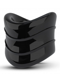 Черное эрекционное кольцо на мошонку Beef Ball Stretcher Snug X Long - Blush Novelties - в Реутове купить с доставкой