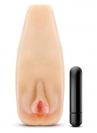 Мастурбатор-вагина с вибрацией Soft   Wet Natasha Realistic Beige Masturbator - Blush Novelties - в Реутове купить с доставкой