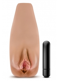 Маструбатор-вагина с вибрацией Soft   Wet Renata Realistic Tan Masturbator - Blush Novelties - в Реутове купить с доставкой