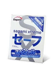 Презерватив Sagami Xtreme Ultrasafe с двойным количеством смазки - 1 шт. - Sagami - купить с доставкой в Реутове