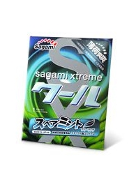 Презерватив Sagami Xtreme Mint с ароматом мяты - 1 шт. - Sagami - купить с доставкой в Реутове