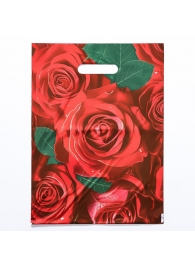 Пакет с цветочным принтом и вырубной ручкой (30х40 см) - Сима-Ленд - купить с доставкой в Реутове