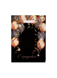 Пакет с вырубной ручкой и принтом в виде шариков (30х40 см) - Сима-Ленд - купить с доставкой в Реутове