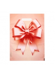 Пакет с принтом в виде банта с вырубной ручкой (30х40 см) - Сима-Ленд - купить с доставкой в Реутове