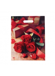 Пакет с принтом в виде роз (31х40 см) - Сима-Ленд - купить с доставкой в Реутове