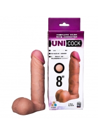 Фаллическая насадка для страпона UNICOCK 8  - 20 см. - LOVETOY (А-Полимер) - купить с доставкой в Реутове