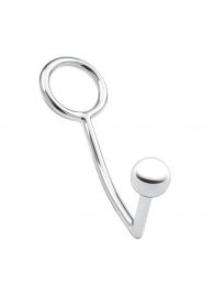 Кольцо на пенис с анальным стимулятором Stainless Steel Anal Hook   Cock Ring - BlueLine - в Реутове купить с доставкой
